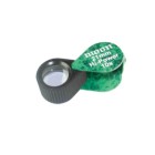 Loupe 21mm oval Green with rubber 10x 